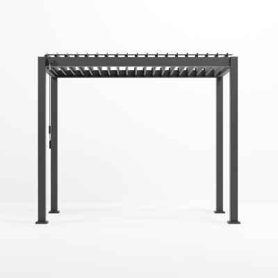 Titan Aluminium Metal Pergola in Graphite Grey - 3.0m x 1.5m Free Standing