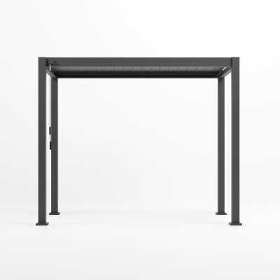 Titan Aluminium Metal Pergola in Graphite Grey - 3.0m x 1.5m Free Standing