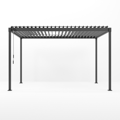 Shadow Metal Pergola in Graphite Grey - 4.0m x 3.0m Free Standing