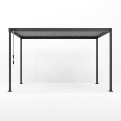 Shadow Metal Pergola in Graphite Grey - 4.0m x 3.0m Free Standing