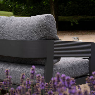 Millie Aluminium 3 Seater Sofa Lounging Set in Graphite Grey