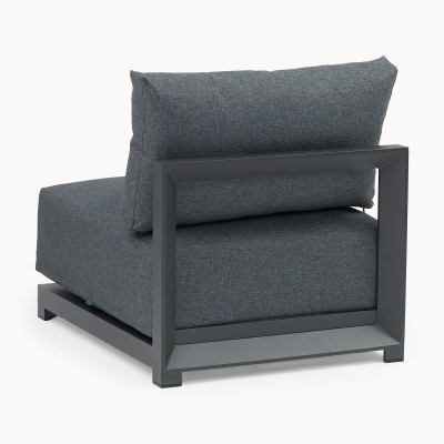 Rex Aluminium Lounging Middle Piece in Graphite Grey