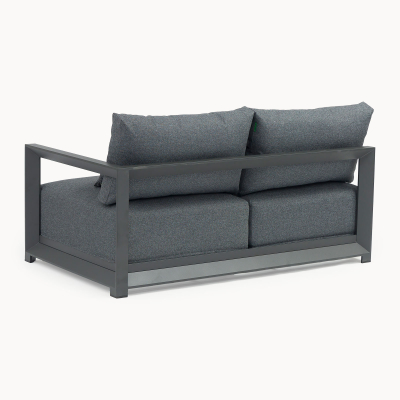 Rex Aluminium Lounging Left Handed Piece in Graphite Grey