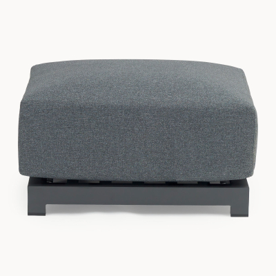 Rex Aluminium Lounging Footstool in Graphite Grey