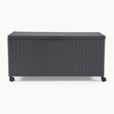 Large Panelled Aluminium Storage Box in Graphite Grey