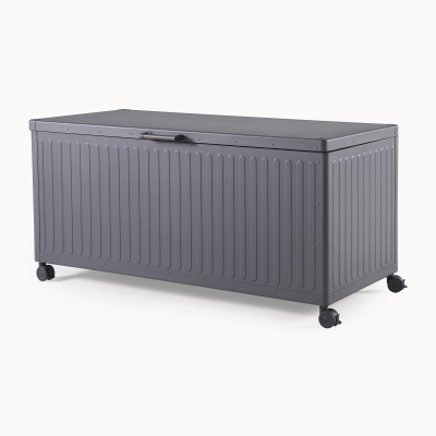 Large Panelled Aluminium Storage Box in Graphite Grey