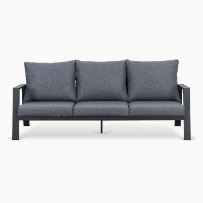 Franklin Aluminium 3 Seater Sofa Lounging Set in Graphite Grey