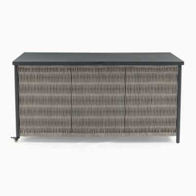 Sophia Rattan Aluminium Storage Box in Mottled Grey