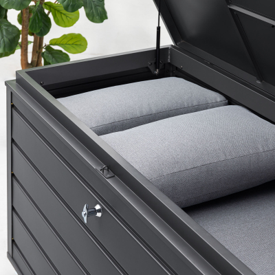 Joshua Aluminium Storage Box in Graphite Grey