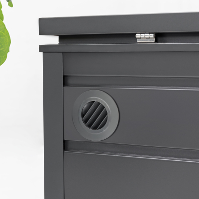 Joshua Aluminium Storage Box in Graphite Grey