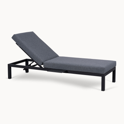 Maxwell Aluminium Sun Lounger in Graphite Grey