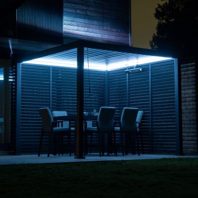 Pergola LEDs Lights Kit - 3.0m x 3.0m in Full Spectrum Multi Colour & White