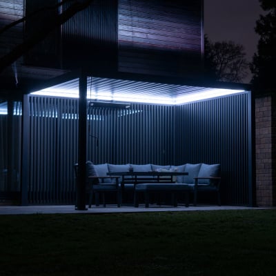 Pergola LEDs Lights Kit - 3.6m x 3.0m in Full Spectrum Multi Colour & White