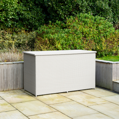 Nova - Rattan Storage Box in Moon Grey