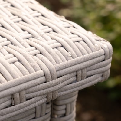 Large Rattan Storage Box in Moon Grey