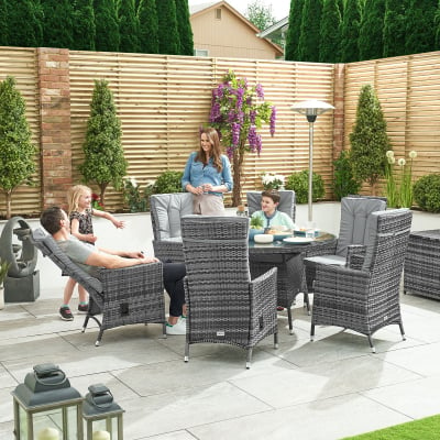 Ruxley 6 Seat Rattan Dining Set