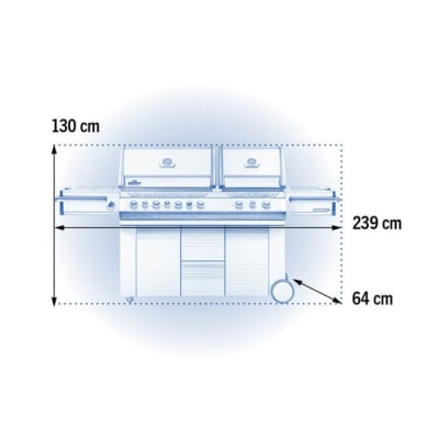 Napoleon Prestige PRO™ Stainless Steel 6-Burner Gas BBQ - PRO 825 LPG