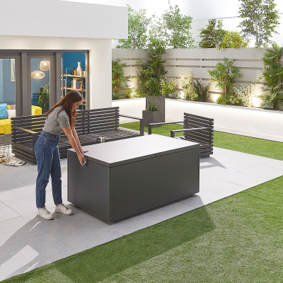 Large Aluminium Storage Box in Graphite Grey