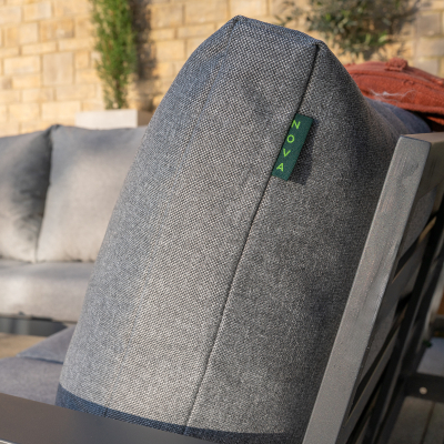 Franklin Aluminium Corner Sofa Lounging Set in Graphite Grey