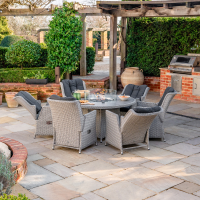 Talia 6 Seat Rattan Dining Set