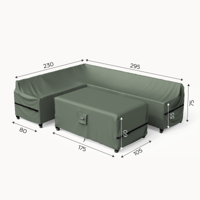 Porotex Winter Cover for Talia Grande High Back Left Hand Corner Sofa Dining Set